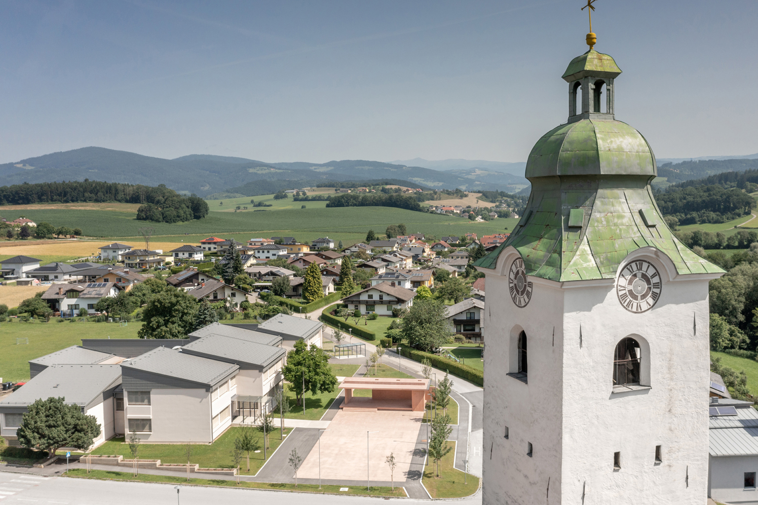 Neugestaltung Ortsplatz Kappel am Krappfeld, Vogelperspektive